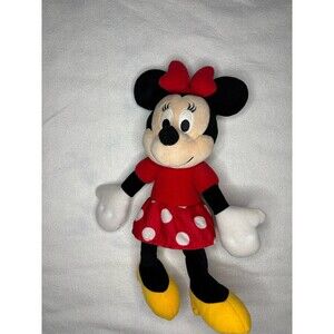 Disney Minnie Mouse Kohl's Cares Plush Stuffed Animal Red Polka Dot Dress Clean